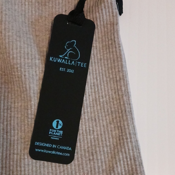 Kuwalla Tee Women's Gray Ribbed Tank Top NEW - Picture 2 of 5